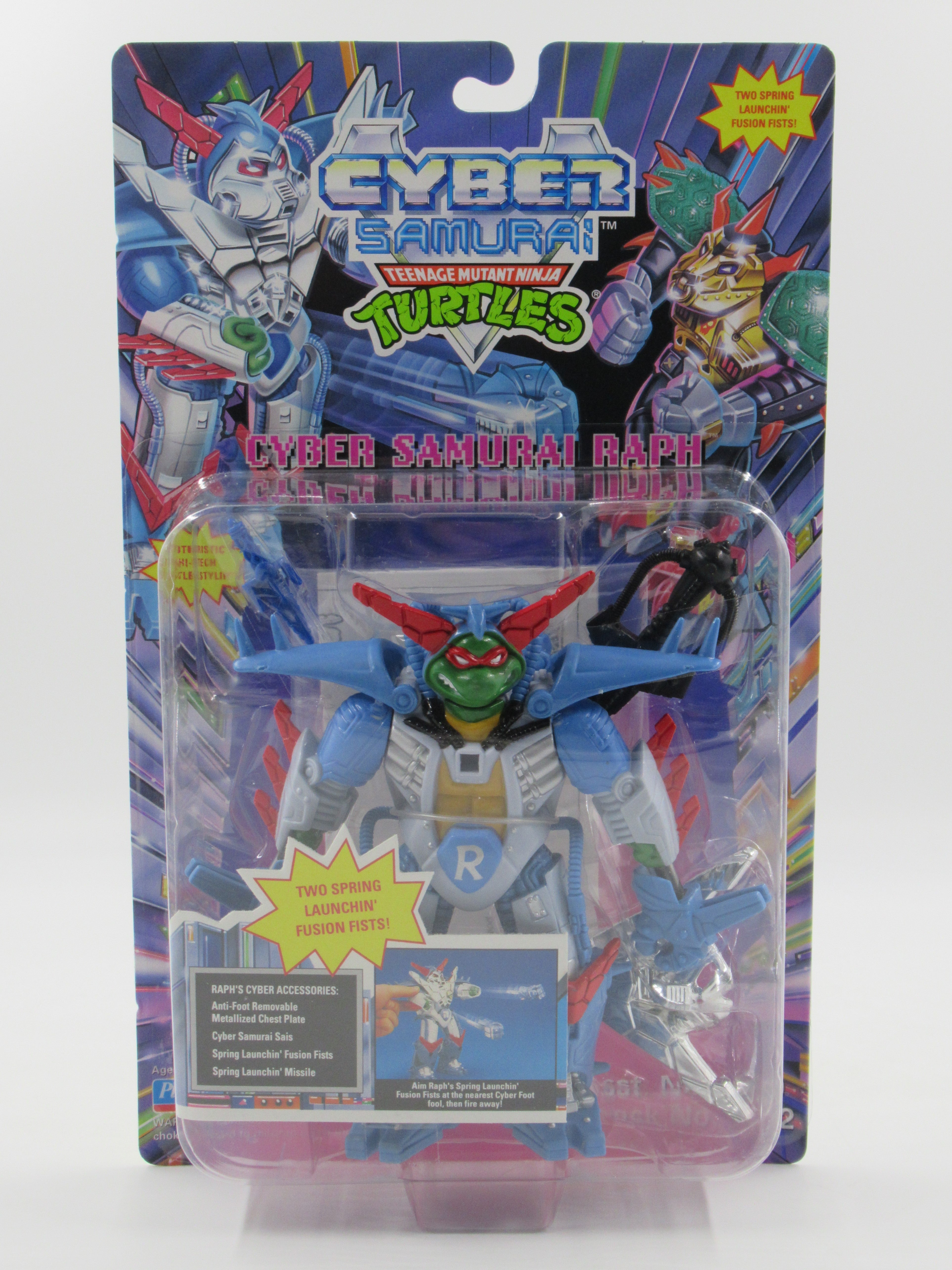 Teenage Mutant Ninja Turtles Cyber Samurai Raph 5.5" Figure TMNTs - Playmates (1994)